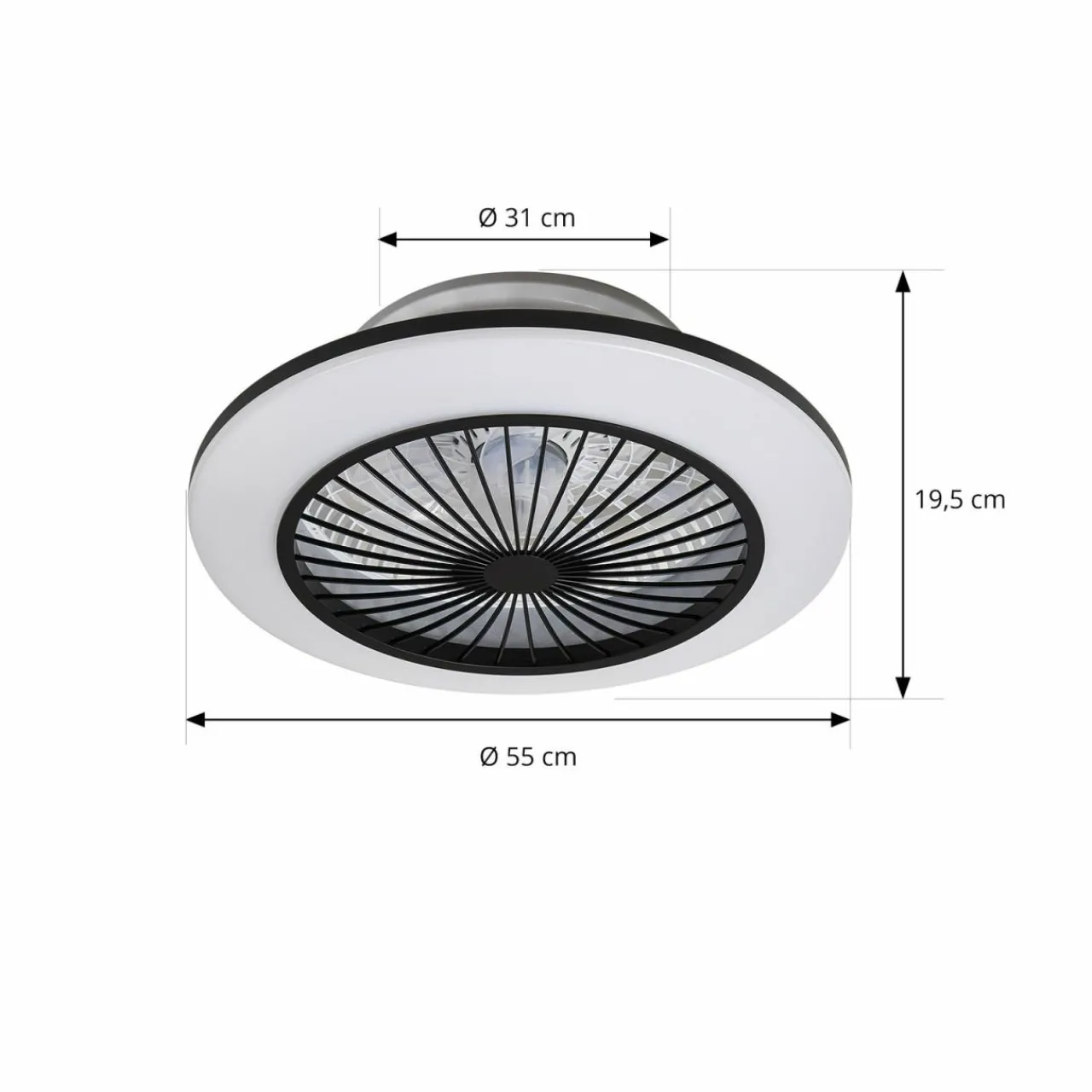 lindby_ventilateur_de_plafond_led_mamuti_noir_silencieux___cm_0.webp Lindby Ventilateur de plafond LED Mamuti, noir, silencieux, Ø 55 cm^ Ventilateurs
