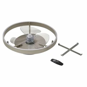 Lindby Ventilateur de plafond LED Momitu, argenté, silencieux, Ø 14 cm^ Ventilateurs