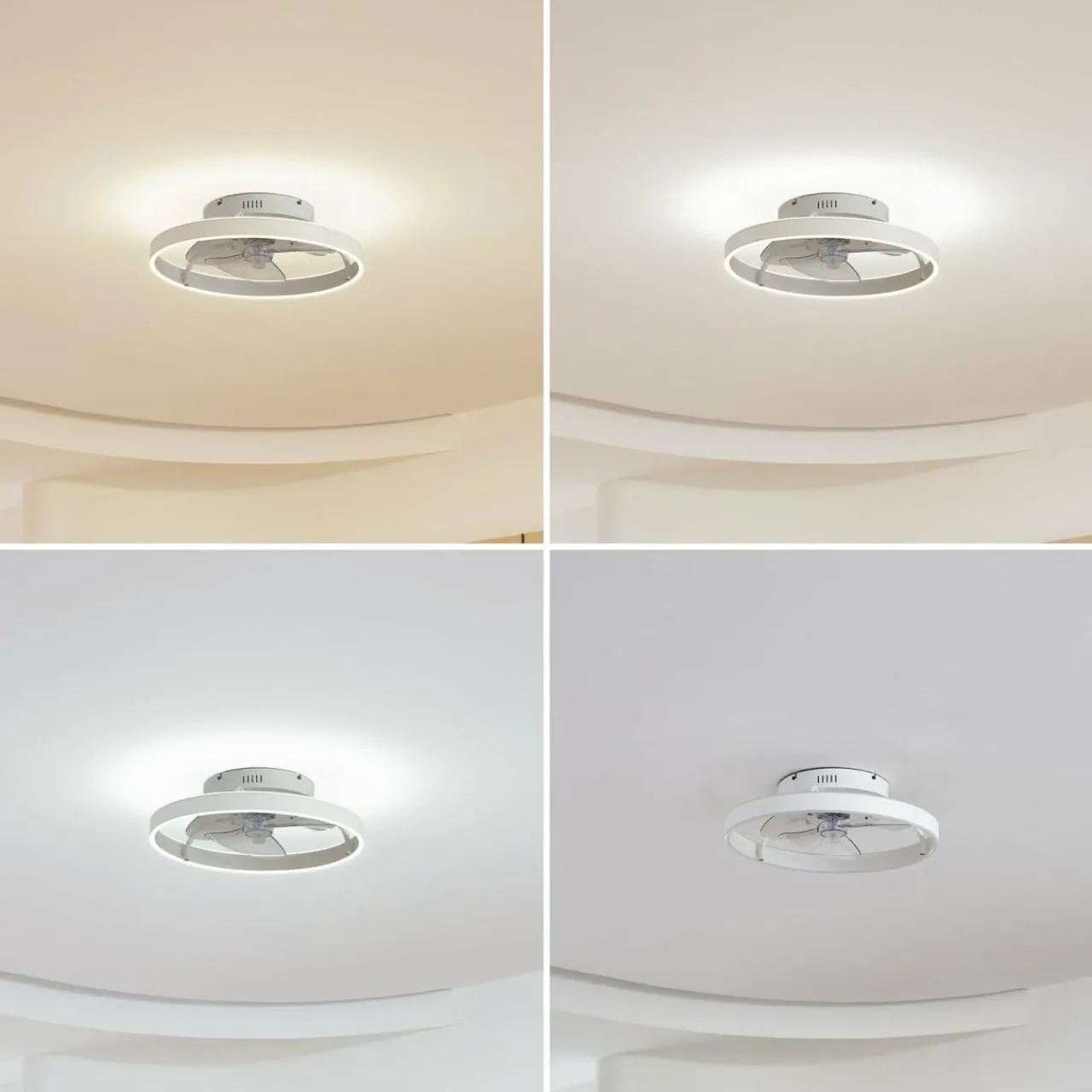 lindby_ventilateur_de_plafond_led_momitu_blanc_aluminium___cm_0.webp Lindby Ventilateur de plafond LED Momitu, blanc, aluminium, Ø 14 cm^ Ventilateurs