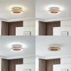 Lindby Ventilateur de plafond LED Teleo couleur bois DC silencieux CCT^ Ventilateurs