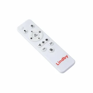Lindby Ventilateur de plafond LED Teleo couleur bois DC silencieux CCT^ Ventilateurs