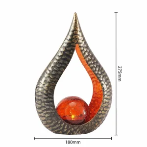 Lindby Yonca lampe déco solaire LED 27,59cm cuivré^ Lampes Décoratives