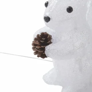 Lindby Yuki figurine déco LED plastique, écureuil^ Lumière De Noël