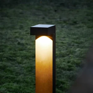 LOOM DESIGN Borne lumineuse LED Arn, corten, hauteur 70 cm, aluminium^ Bornes Éclairage Extérieur