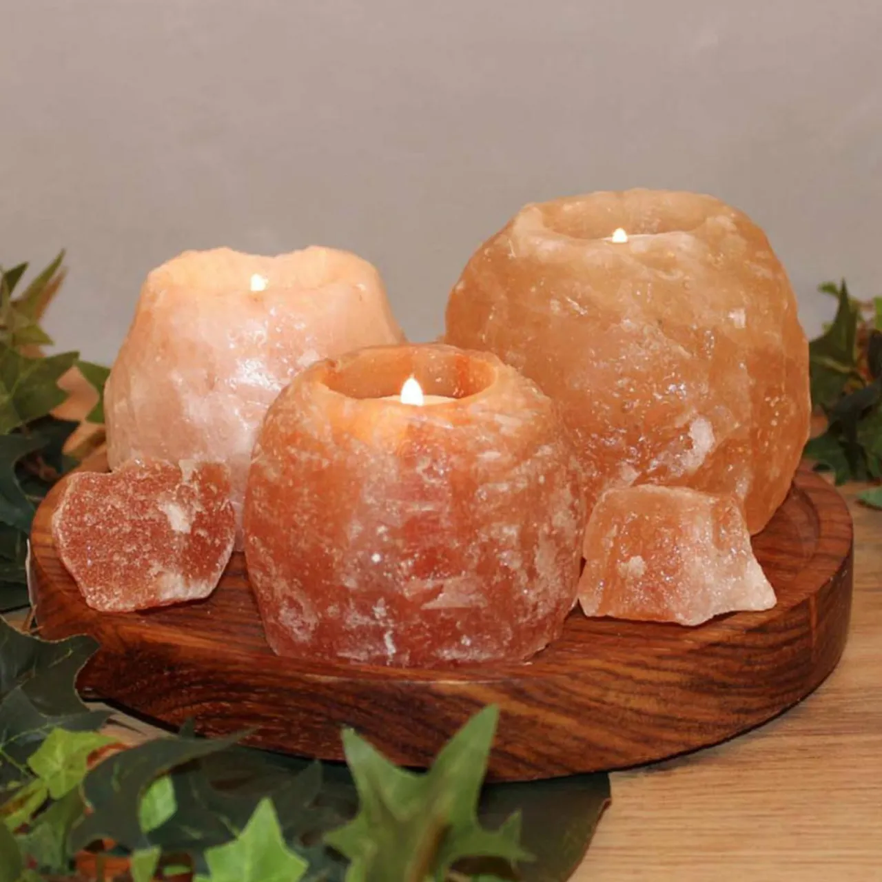 lot_support__bougie_chauffeplat_rock_cristal_sel_0.webp Wagner Life Lot support à bougie chauffe-plat Rock cristal sel^ Lampes Décoratives