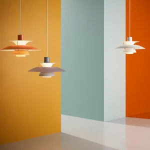 Louis Poulsen PH 5, suspension de designer blanche^ Luminaires Durables