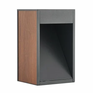 Lucande Ansala potelet R7s décor bois^ Potelets Extérieurs