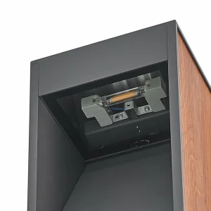 Lucande Ansala potelet R7s décor bois^ Potelets Extérieurs