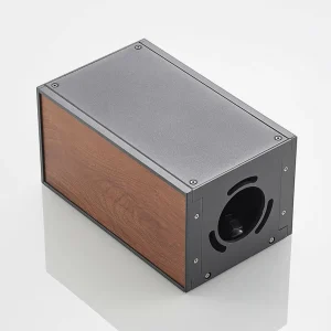Lucande Ansala potelet R7s décor bois^ Potelets Extérieurs