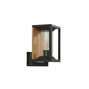 Lucande applique d'extérieur Candina, noir, aluminium, IP65^ Luminaires De Terrasse