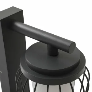 Lucande applique d'extérieur Chandan, capteur, 30 cm, aluminium^ Appliques D'Extérieur Avec Détecteur