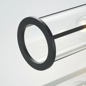 Lucande applique d'extérieur Emmeline, transparent, aluminium, hauteur 45 cm^ Appliques Murales Extérieures