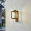 Lucande applique d'extérieur Ferda, suspendue, bronze, verre, IP44^ Luminaires De Terrasse