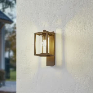Lucande applique d'extérieur Ferda, suspendue, bronze, verre, IP44^ Luminaires De Terrasse