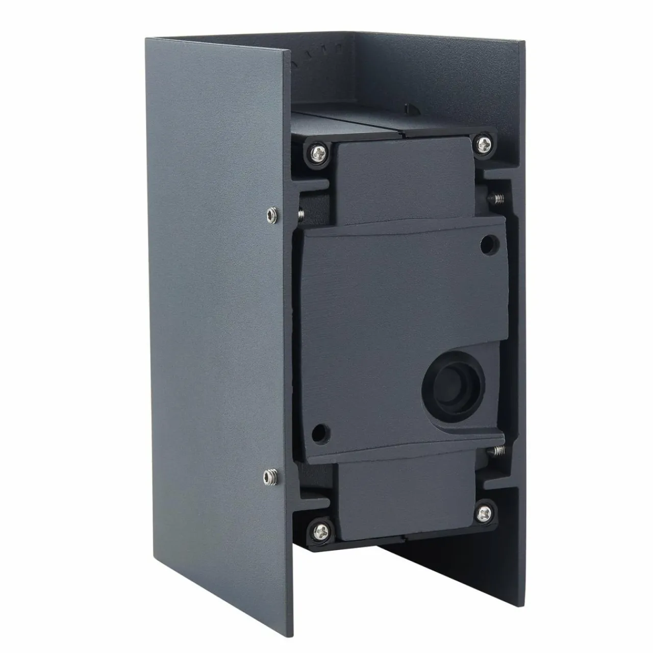 lucande_applique_murale_led_kimian_hauteur__cm_anthracite_ip_3.webp Lucande applique murale LED Kimian, hauteur 17 cm, anthracite, IP54^ Appliques Murales Extérieures