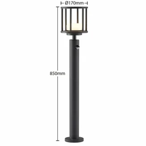 Lucande Berenike borne détecteur mouvement 85 cm^ Bornes Extérieures Avec Détecteur