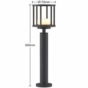 Lucande Berenike borne lumineuse, 60 cm^ Bornes Éclairage Extérieur