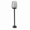Lucande Borne lumineuse Chandan, 80 cm, noir, aluminium^ Bornes Éclairage Extérieur