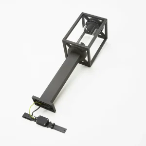 Lucande borne lumineuse Ferda, gris graphite, métal, hauteur 60 cm^ Bornes Éclairage Extérieur