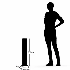 Lucande Fiola luminaire pour socle, 60 cm^ Potelets Extérieurs