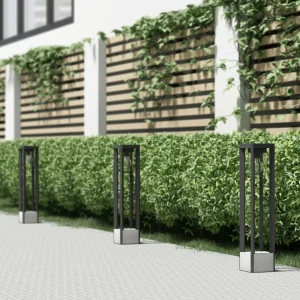 Lucande Kalisa borne lumineuse, E27^ Bornes Éclairage Extérieur