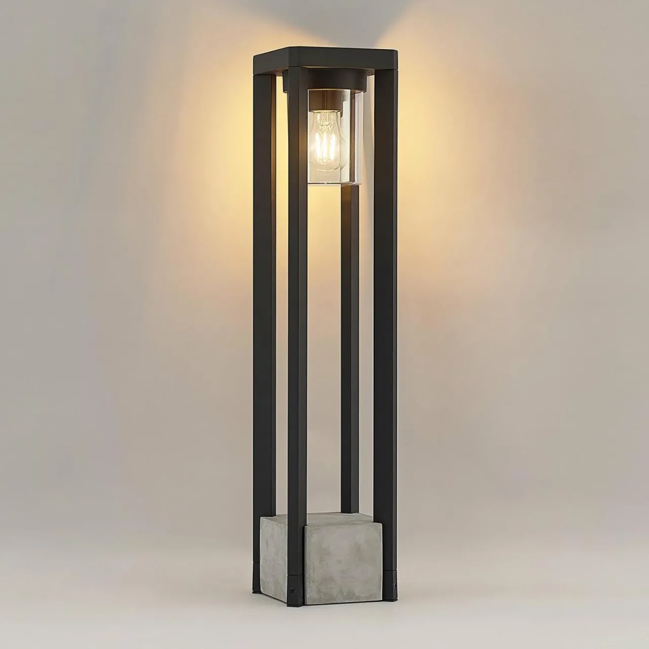 lucande_kalisa_borne_lumineuse_e_1.webp Lucande Kalisa borne lumineuse, E27^ Bornes Éclairage Extérieur