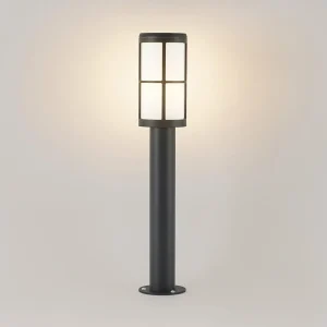 Lucande Kelini borne lumineuse, 65 cm, gris foncé^ Bornes Éclairage Extérieur