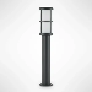 Lucande Kelini borne lumineuse, 65 cm, gris foncé^ Bornes Éclairage Extérieur