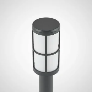 Lucande Kelini borne lumineuse, 65 cm, gris foncé^ Bornes Éclairage Extérieur