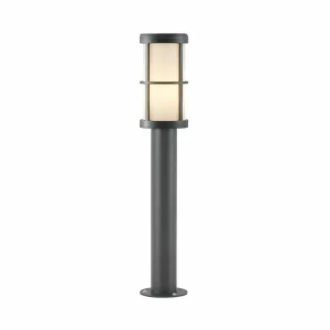Lucande Kelini borne lumineuse, 65 cm, gris foncé^ Bornes Éclairage Extérieur