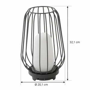 Lucande luminaire de terrasse Chandan, 32,1 cm, noir, aluminium^ Luminaires De Terrasse