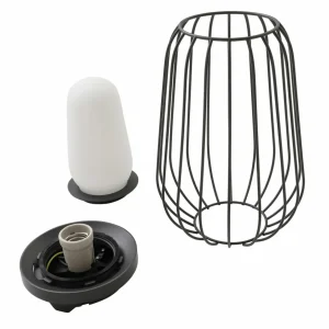 Lucande luminaire de terrasse Chandan, 32,1 cm, noir, aluminium^ Luminaires De Terrasse