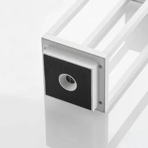 Lucande luminaire d'extérieur LED Mirina, blanc, batterie, variateur^ Lampes Décoratives