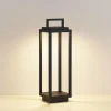 Lucande luminaire d'extérieur LED Mirina, noir, batterie, variateur tactile^ Lampes Décoratives