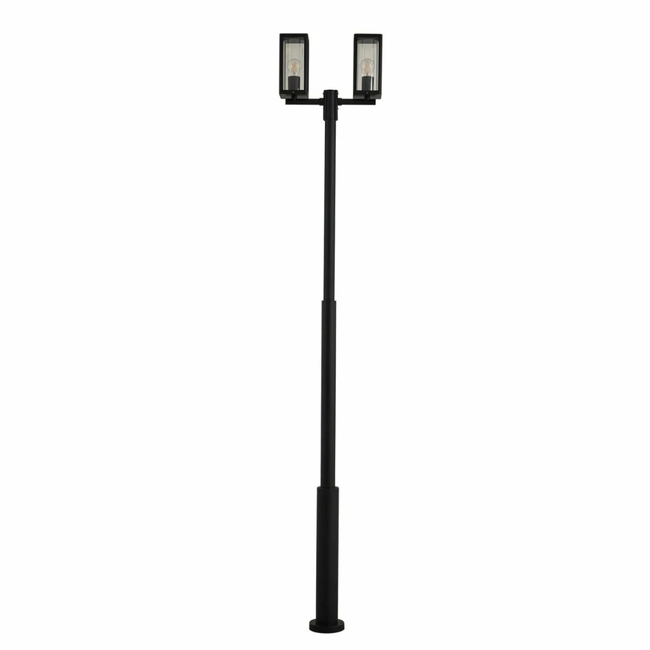lucande_luminaire_dextrieur_siveta__cm___lampes_noir_alu_1.webp Lucande luminaire d'extérieur Siveta, 240 cm, à 2 lampes, noir, alu^ Lampadaires D'Extérieur