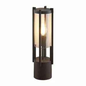 Lucande luminaire pour socle Brienne, 50 cm, anthracite, aluminium^ Potelets Extérieurs