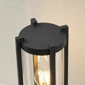 Lucande luminaire pour socle Brienne, 50 cm, anthracite, aluminium^ Potelets Extérieurs