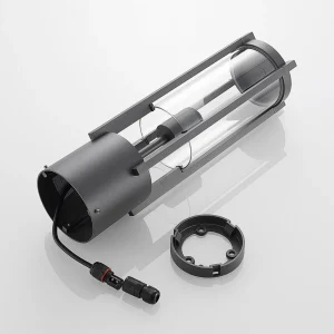 Lucande luminaire pour socle Brienne, 50 cm, anthracite, aluminium^ Potelets Extérieurs