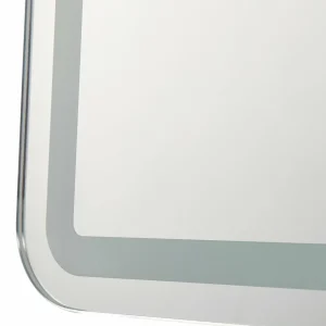 Lucande Miroir LED Celestiel, angulaire, chauffant, CCT, 70 cm^ Meubles & Aménagements