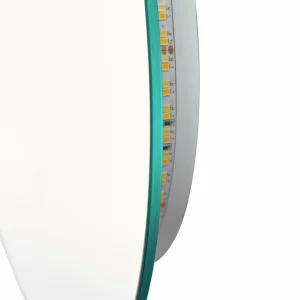 Lucande miroir LED Celestiel, en forme de goutte, CCT, 60 cm^ Meubles & Aménagements
