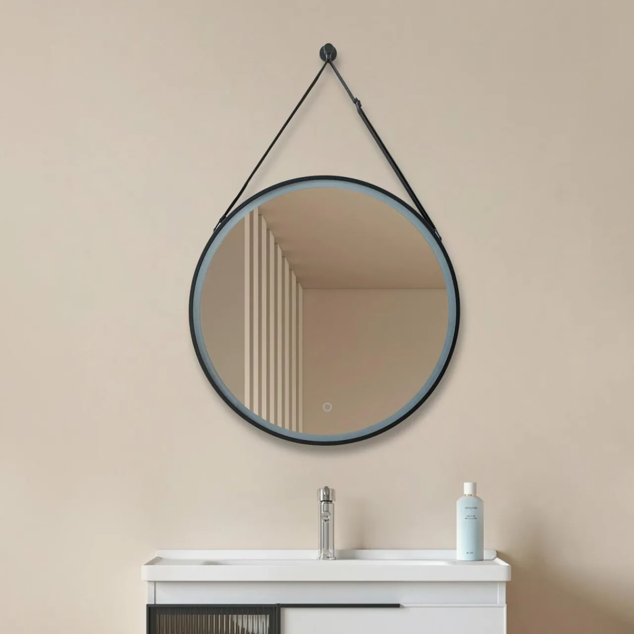 lucande_miroir_led_lelin___cm_noir_aluminium_cct_0-1.webp Lucande miroir LED Lelin, Ø 45 cm, noir, aluminium, CCT^ Meubles & Aménagements