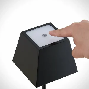 Lucande Patini lampe à poser LED extérieur, noire^ Lampes Décoratives