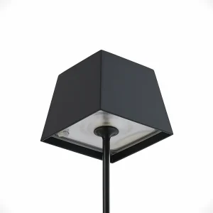 Lucande Patini lampe à poser LED extérieur, noire^ Lampes Décoratives