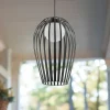 Lucande suspension d'extérieur Marrin, noir, métal, Ø 31 cm^ Suspensions D'Extérieur