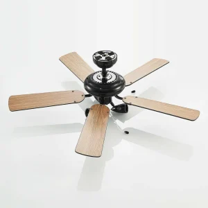 Lucande ventilateur de plafond avec lumière Anariki, silencieux, noir^ Ventilateurs