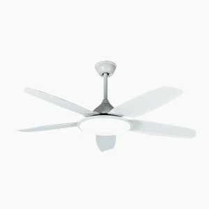 Lucande Ventilateur de plafond LED Divian, blanc, DC, silencieux, CCT^ Ventilateurs