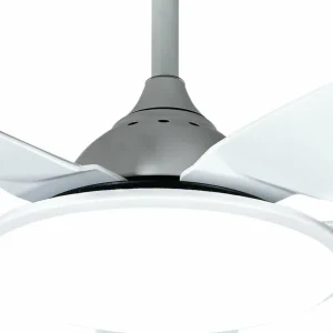Lucande Ventilateur de plafond LED Divian, blanc, DC, silencieux, CCT^ Ventilateurs