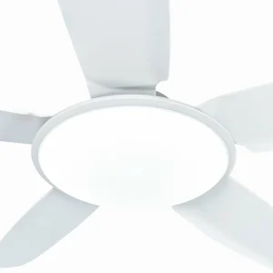 Lucande Ventilateur de plafond LED Divian, blanc, DC, silencieux, CCT^ Ventilateurs