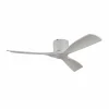 Lucande Ventilateur de plafond LED intelligent Moneno, blanc, DC, Tuya^ Ventilateurs