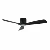 Lucande Ventilateur de plafond LED intelligent Moneno, noir, DC, Tuya^ Ventilateurs